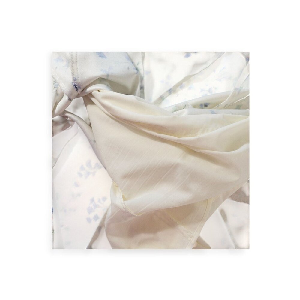 Ralph Lauren Blue Floral Mini Dress SZ 6 Flounced Hem - Picture 4 of 11
